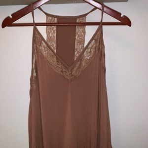 American eagle tan tank top